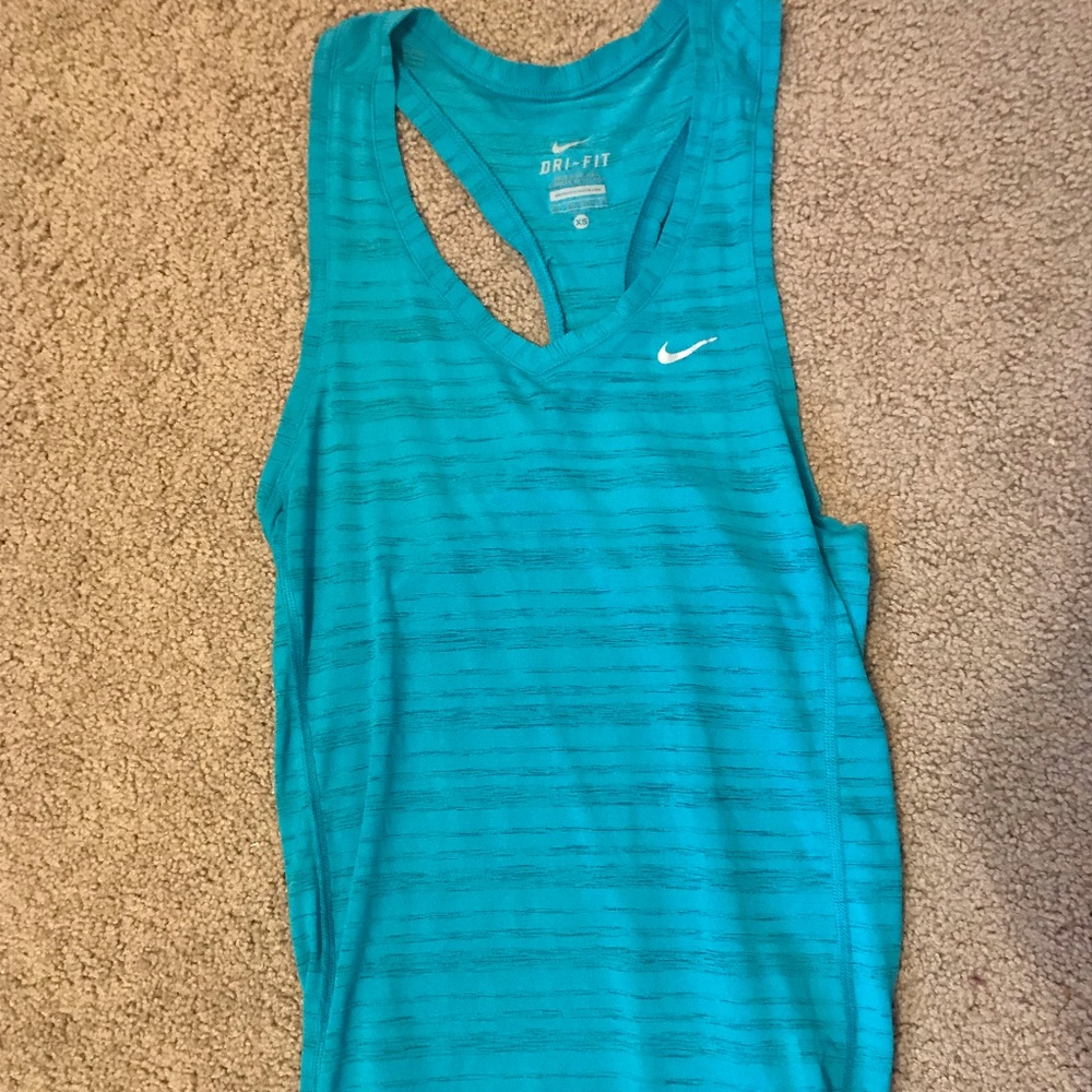 Nike blue athletic tank